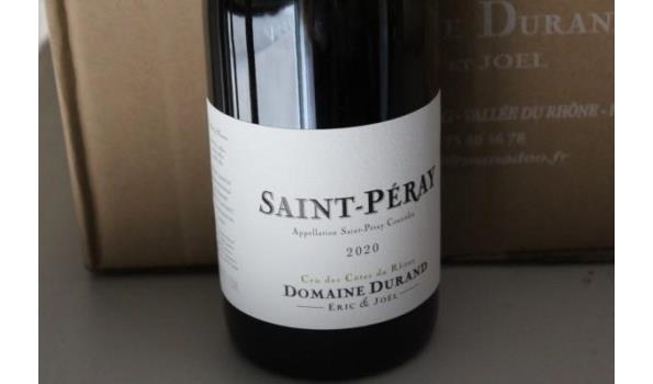 12 flessen à 75cl witte wijn Domaine Durand, Saint-Peray, 2020